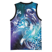 Aloha Hawaii Turtle Basketball Jersey Teal Purple Ribbon LT7 - Polynesian Pride