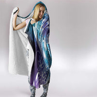 Aloha Hawaii Turtle Hooded Blanket Teal Purple Ribbon LT7 - Polynesian Pride