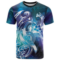 Aloha Hawaii Turtle T Shirt Teal Purple Ribbon LT7 Purple Teal - Polynesian Pride