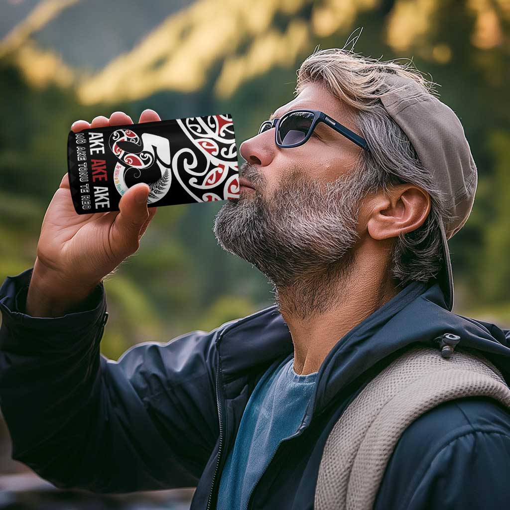 Kia Kaha Te Reo Maori 4 in 1 Can Cooler Tumbler 50 Years Mo Ake Tonu Te Reo LT7 - Polynesian Pride