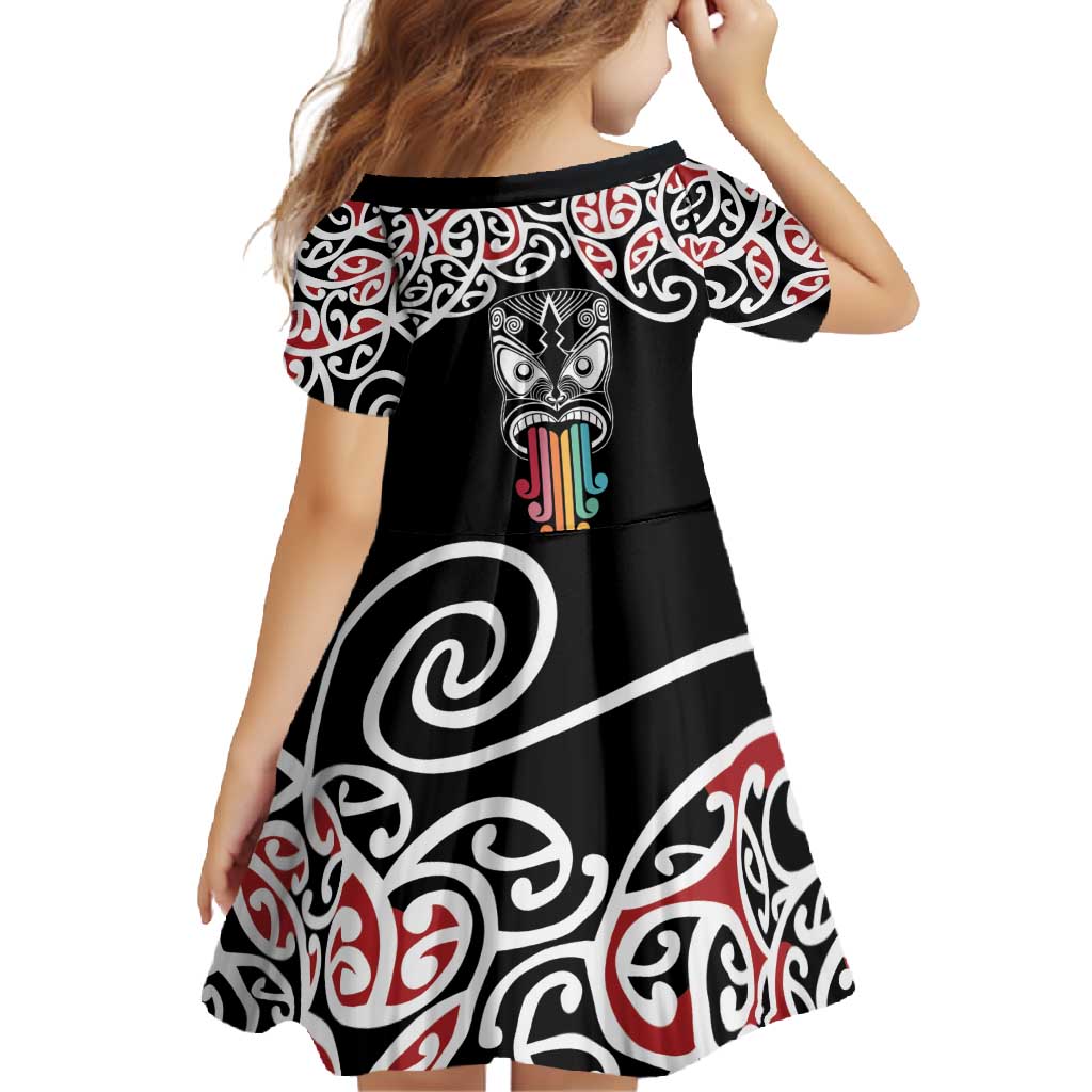 Kia Kaha Te Reo Maori Family Matching Off Shoulder Maxi Dress and Hawaiian Shirt 50 Years Mo Ake Tonu Te Reo LT7 - Polynesian Pride