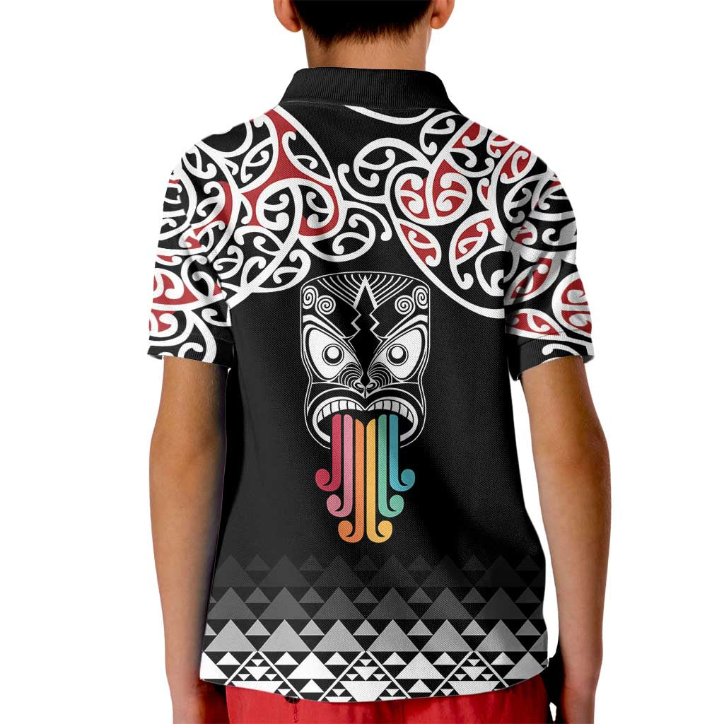 Kia Kaha Te Reo Maori Kid Polo Shirt 50 Years Mo Ake Tonu Te Reo LT7 - Polynesian Pride