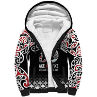 Kia Kaha Te Reo Maori Sherpa Hoodie 50 Years Mo Ake Tonu Te Reo LT7 Unisex Black - Polynesian Pride