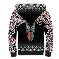 Kia Kaha Te Reo Maori Sherpa Hoodie 50 Years Mo Ake Tonu Te Reo LT7 - Polynesian Pride
