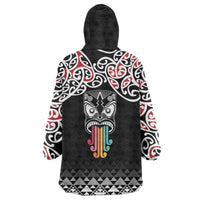Kia Kaha Te Reo Maori Wearable Blanket Hoodie 50 Years Mo Ake Tonu Te Reo LT7 - Polynesian Pride