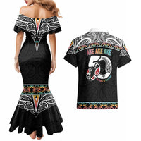 50 Years Kia Kaha Te Reo Maori Couples Matching Mermaid Dress and Hawaiian Shirt Ake Ake Ake! LT7 - Polynesian Pride