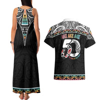 50 Years Kia Kaha Te Reo Maori Couples Matching Tank Maxi Dress and Hawaiian Shirt Ake Ake Ake! LT7 - Polynesian Pride