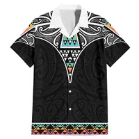 50 Years Kia Kaha Te Reo Maori Family Matching Mermaid Dress and Hawaiian Shirt Ake Ake Ake! LT7 Dad's Shirt - Short Sleeve White - Polynesian Pride