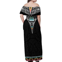 50 Years Kia Kaha Te Reo Maori Family Matching Off Shoulder Maxi Dress and Hawaiian Shirt Ake Ake Ake! LT7 - Polynesian Pride