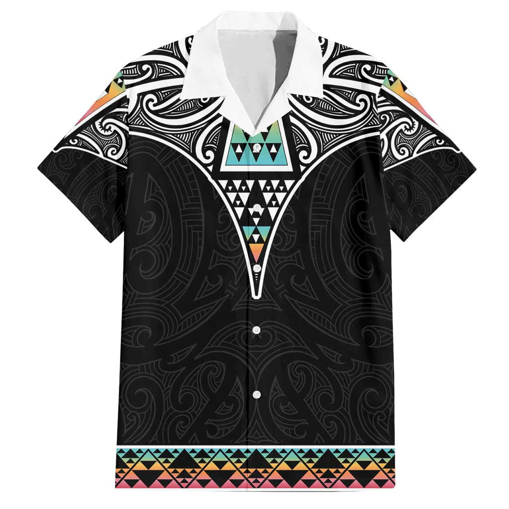 50 Years Kia Kaha Te Reo Maori Family Matching Puletasi and Hawaiian Shirt Ake Ake Ake! LT7 Dad's Shirt - Short Sleeve White - Polynesian Pride