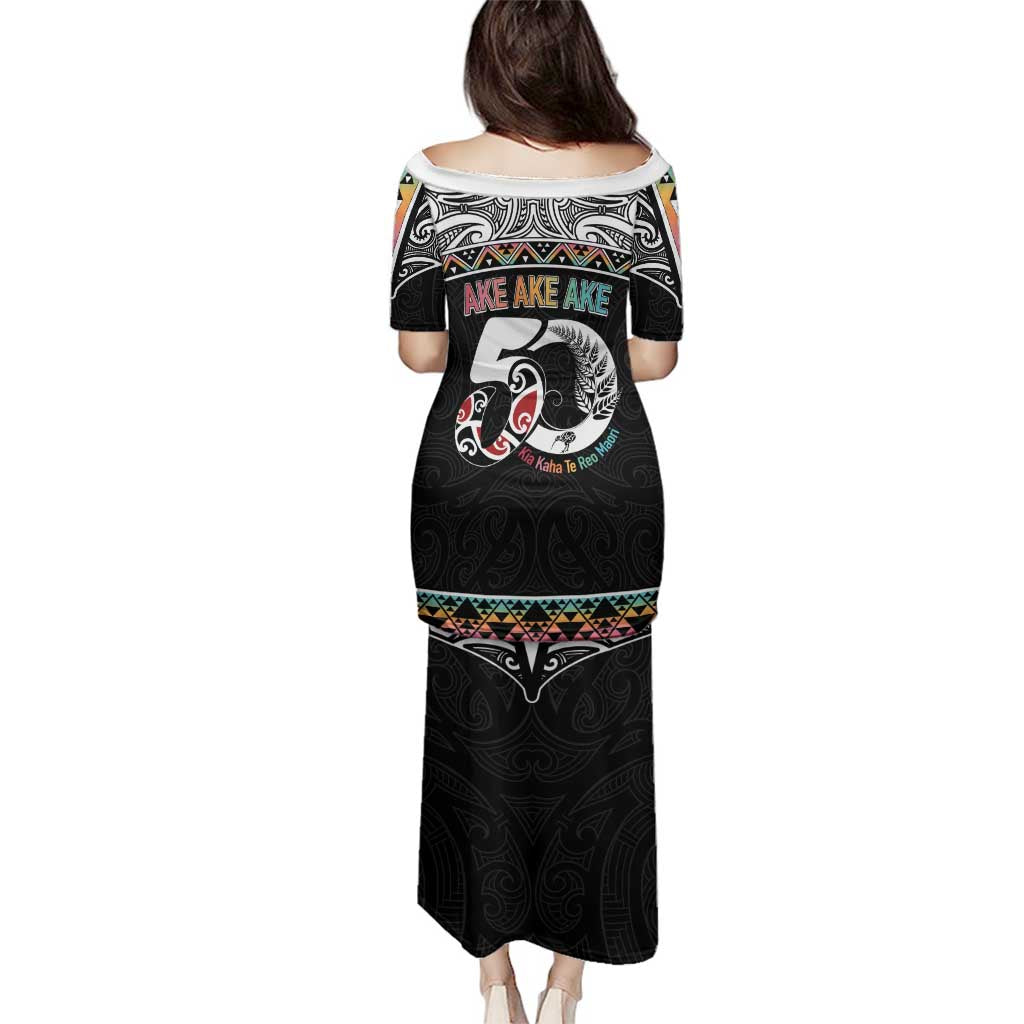 50 Years Kia Kaha Te Reo Maori Family Matching Puletasi and Hawaiian Shirt Ake Ake Ake! LT7 - Polynesian Pride