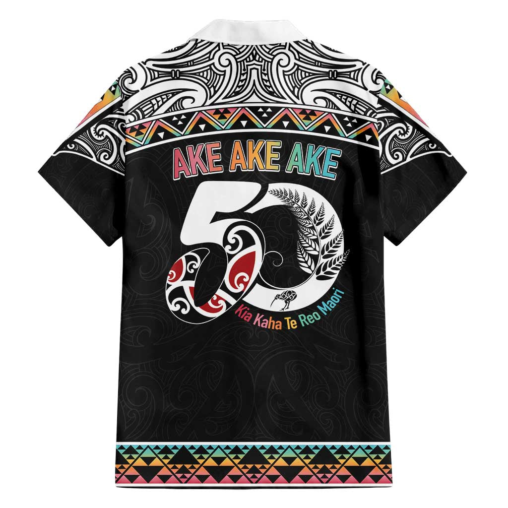 50 Years Kia Kaha Te Reo Maori Family Matching Summer Maxi Dress and Hawaiian Shirt Ake Ake Ake! LT7 - Polynesian Pride