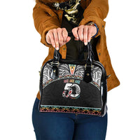 50 Years Kia Kaha Te Reo Maori Shoulder Handbag Ake Ake Ake! - Polynesian Pride