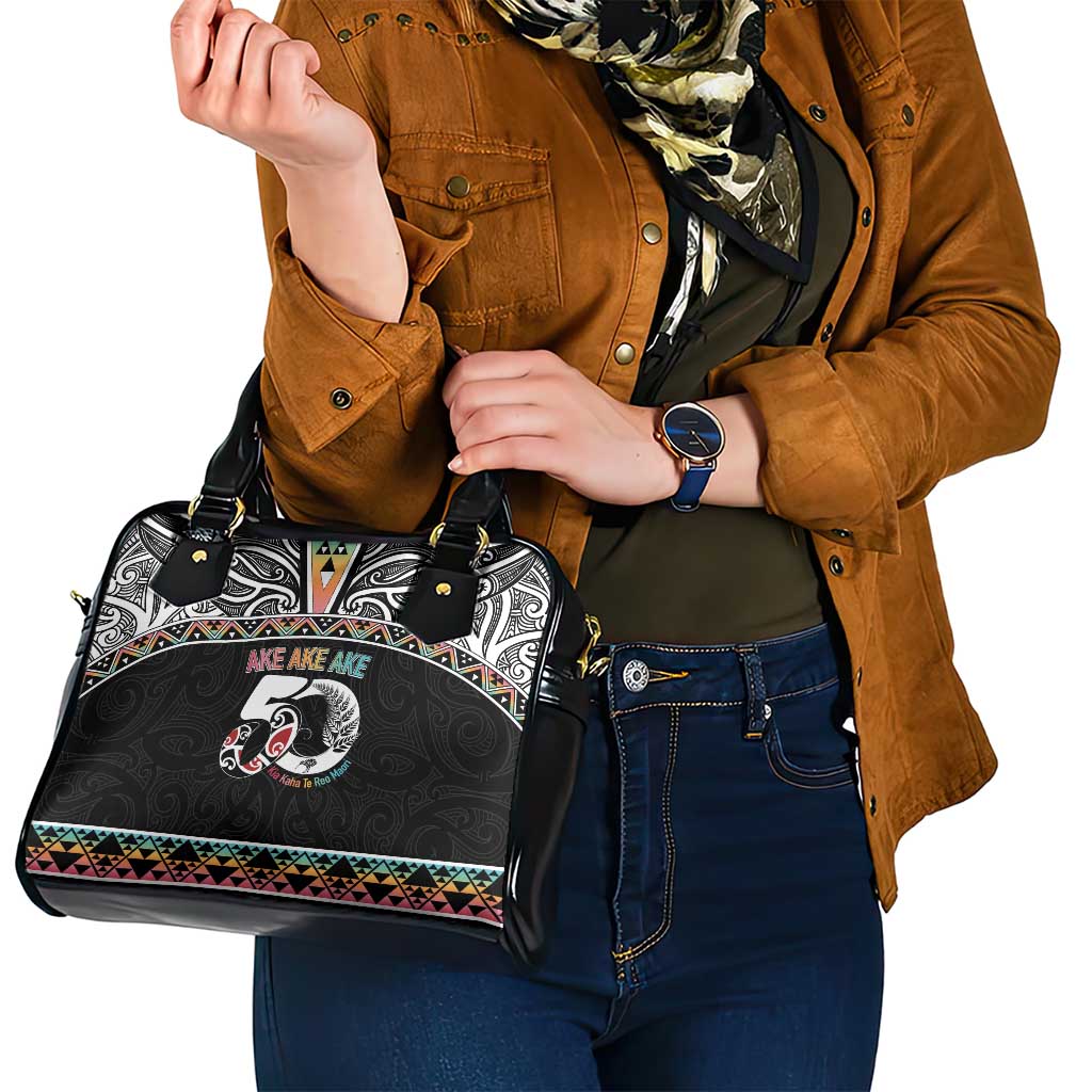 50 Years Kia Kaha Te Reo Maori Shoulder Handbag Ake Ake Ake! - Polynesian Pride