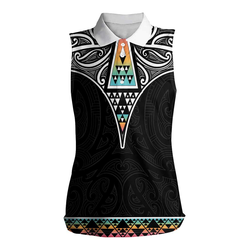 50 Years Kia Kaha Te Reo Maori Women Sleeveless Polo Shirt Ake Ake Ake! LT7 Female White - Polynesian Pride