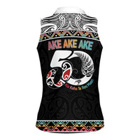 50 Years Kia Kaha Te Reo Maori Women Sleeveless Polo Shirt Ake Ake Ake! LT7 - Polynesian Pride