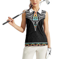50 Years Kia Kaha Te Reo Maori Women Sleeveless Polo Shirt Ake Ake Ake! LT7 - Polynesian Pride