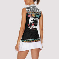 50 Years Kia Kaha Te Reo Maori Women Sleeveless Polo Shirt Ake Ake Ake! LT7 - Polynesian Pride