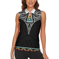 50 Years Kia Kaha Te Reo Maori Women Sleeveless Polo Shirt Ake Ake Ake! LT7 - Polynesian Pride