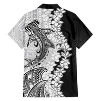 Polynesian Plumeria Lei Hawaiian Shirt with Hammerhead Shark LT7 - Polynesian Pride