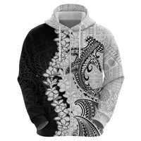 Polynesian Plumeria Lei Hoodie with Hammerhead Shark LT7 - Polynesian Pride