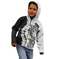 Polynesian Plumeria Lei Kid Hoodie with Hammerhead Shark LT7 - Polynesian Pride