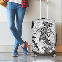 Polynesian Plumeria Lei Luggage Cover with Hammerhead Shark LT7 - Polynesian Pride