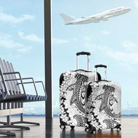 Polynesian Plumeria Lei Luggage Cover with Hammerhead Shark LT7 - Polynesian Pride