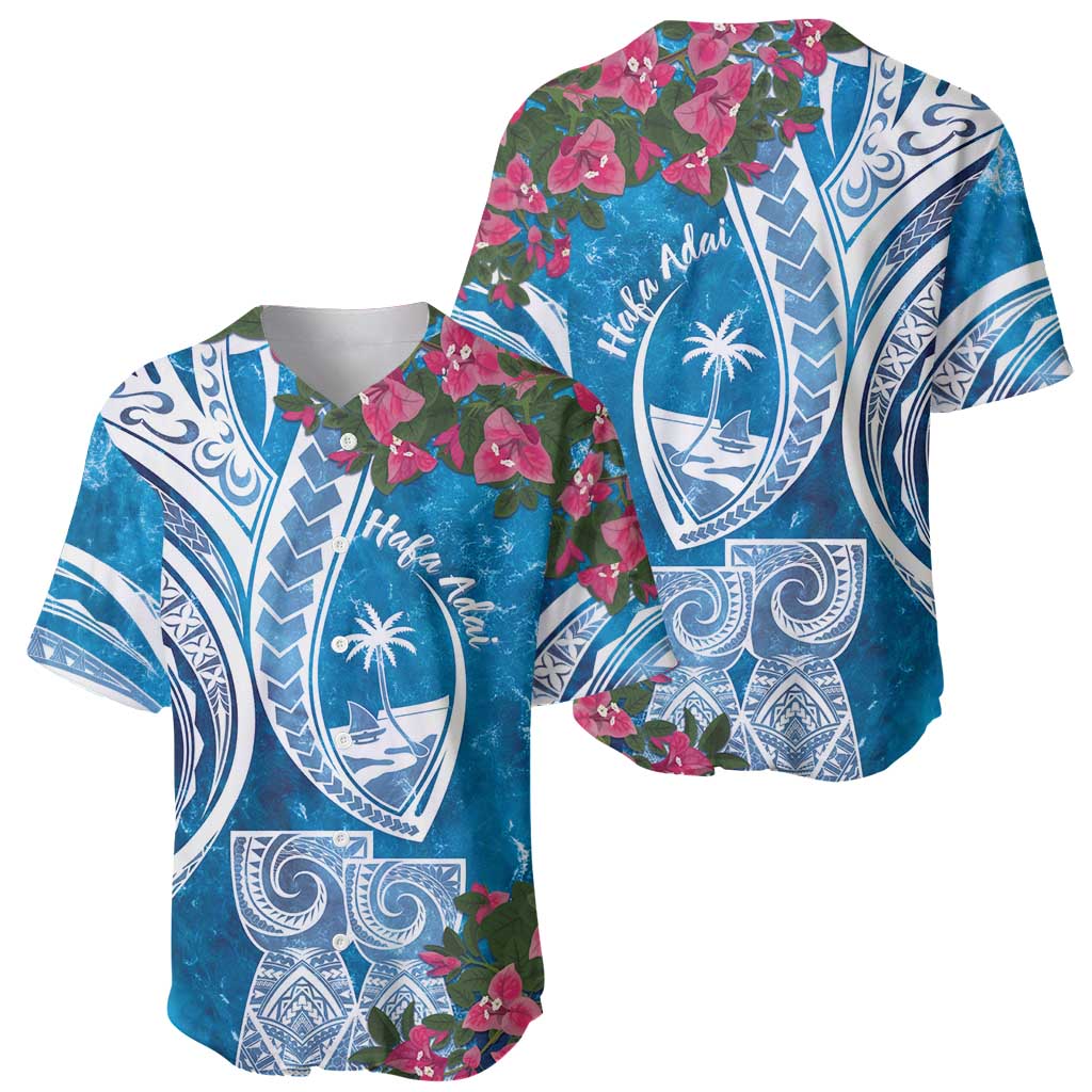 Hafa Adai Guam Baseball Jersey Crystal Waves