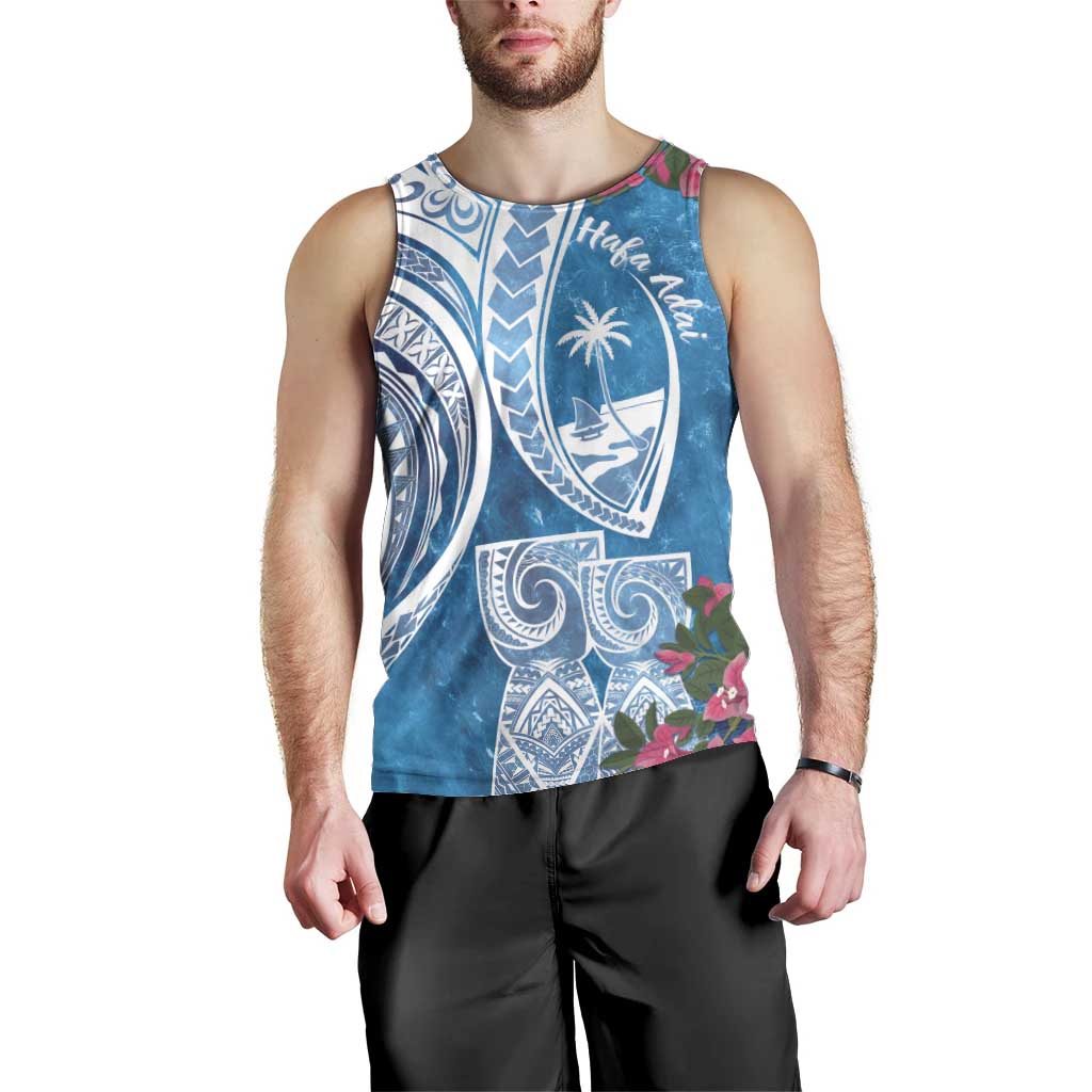 Hafa Adai Guam Men Tank Top Crystal Waves