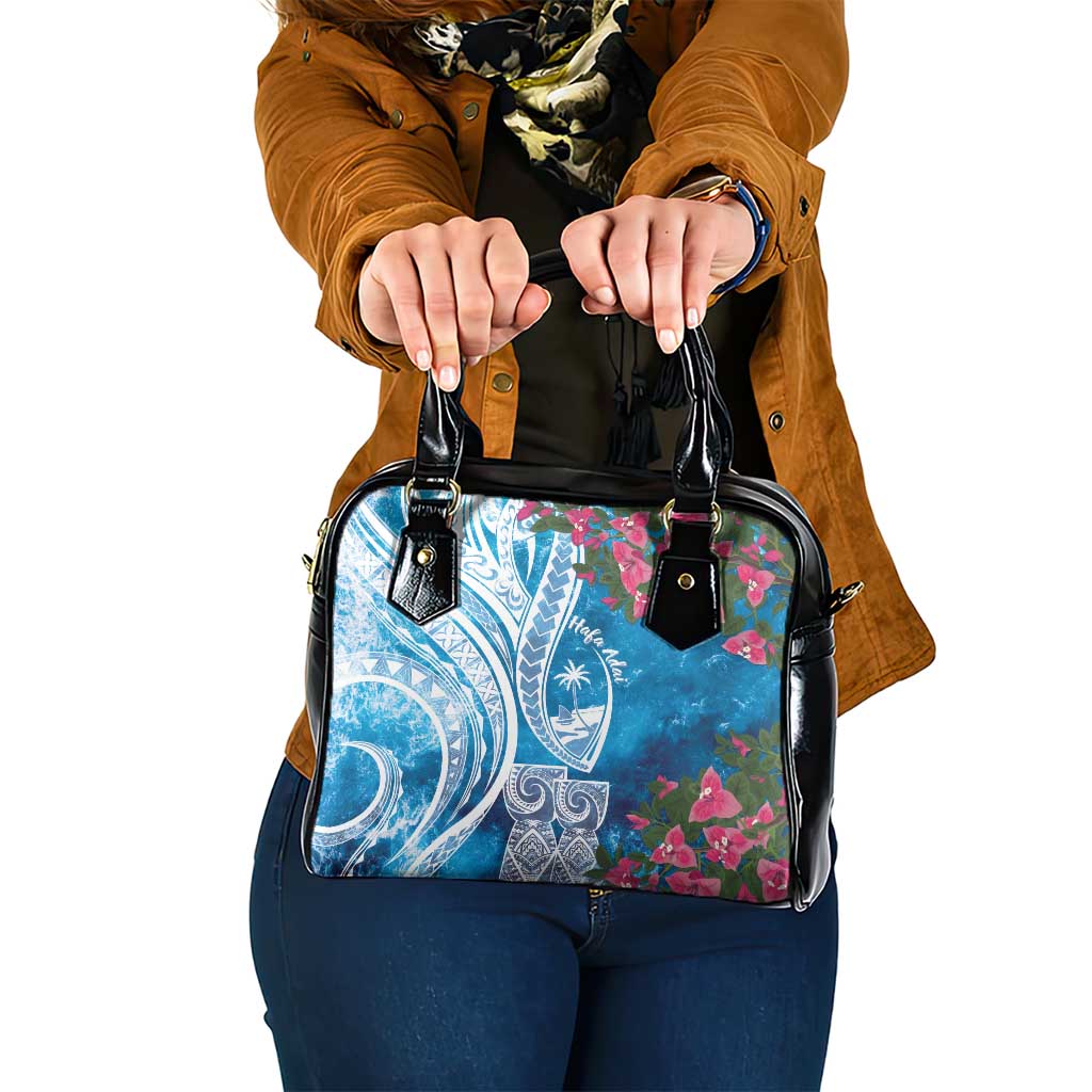 Hafa Adai Guam Shoulder Handbag Crystal Waves