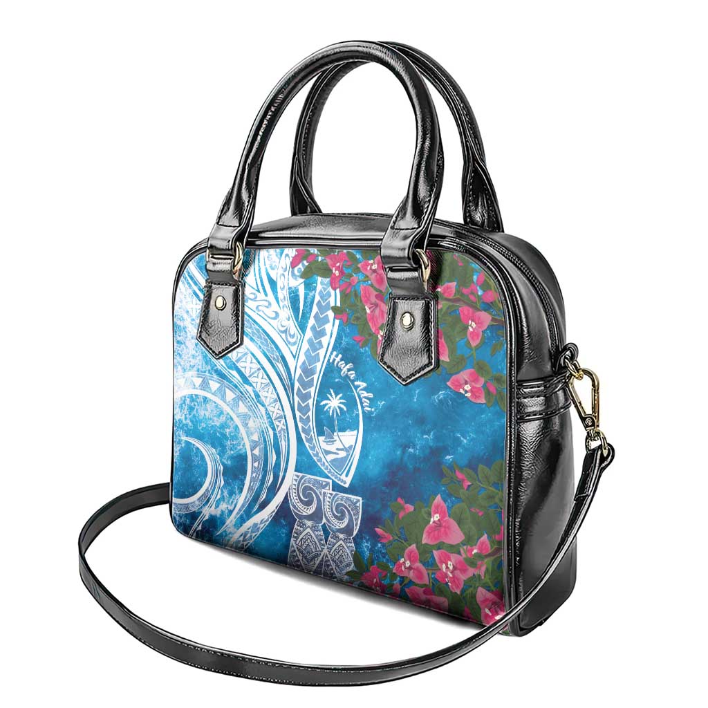 Hafa Adai Guam Shoulder Handbag Crystal Waves