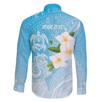 Personalized Guam Chamorro Family Matching Off Shoulder Maxi Dress and Hawaiian Shirt Turtles and Guasali Flowers LT7 - Polynesian Pride