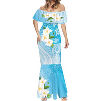 Personalized Guam Chamorro Mermaid Dress Turtles and Guasali Flowers LT7 - Polynesian Pride