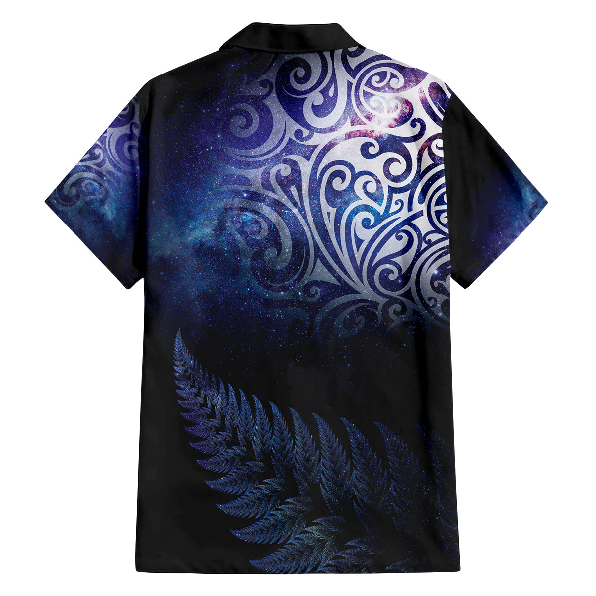 New Zealand Aotearoa Matariki Family Matching Summer Maxi Dress and Hawaiian Shirt Starry Silver Fern LT7 - Polynesian Pride