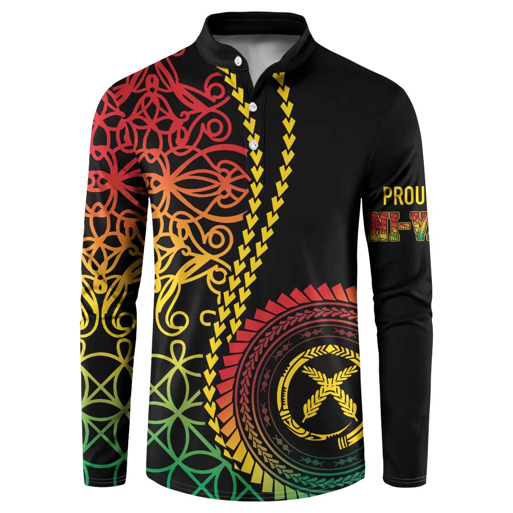 Proudly Ni-Van Sandroing Inspired Classic Style Button Sweatshirt
