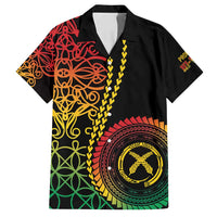 Proudly Ni-Van Sandroing Inspired Classic Style Family Matching Long Sleeve Bodycon Dress and Hawaiian Shirt LT7 Dad's Shirt - Short Sleeve Colorful - Polynesian Pride