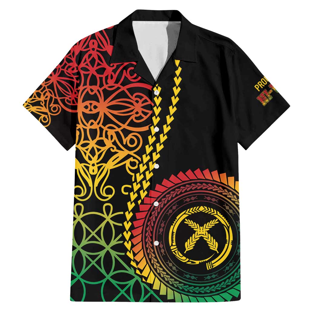 Proudly Ni-Van Sandroing Inspired Classic Style Family Matching Mermaid Dress and Hawaiian Shirt LT7 Dad's Shirt - Short Sleeve Colorful - Polynesian Pride