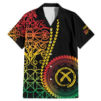 Proudly Ni-Van Sandroing Inspired Classic Style Family Matching Mermaid Dress and Hawaiian Shirt LT7 Dad's Shirt - Short Sleeve Colorful - Polynesian Pride