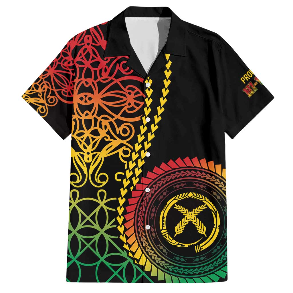 Proudly Ni-Van Sandroing Inspired Classic Style Family Matching Short Sleeve Bodycon Dress and Hawaiian Shirt LT7 Dad's Shirt - Short Sleeve Colorful - Polynesian Pride