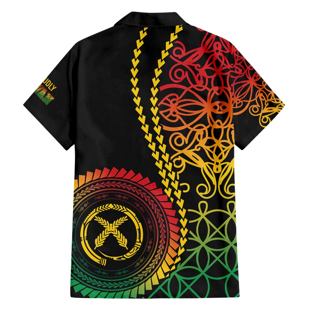 Proudly Ni-Van Sandroing Inspired Classic Style Family Matching Tank Maxi Dress and Hawaiian Shirt LT7 - Polynesian Pride
