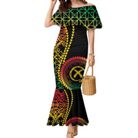 Proudly Ni-Van Sandroing Inspired Classic Style Mermaid Dress LT7 Women Colorful - Polynesian Pride