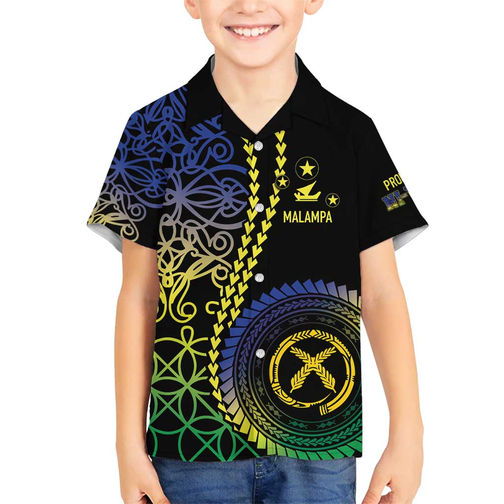 Proudly Ni-Van Sandroing Inspired Family Matching Long Sleeve Bodycon Dress and Hawaiian Shirt Malampa Classic Style LT7 Son's Shirt Colorful - Polynesian Pride