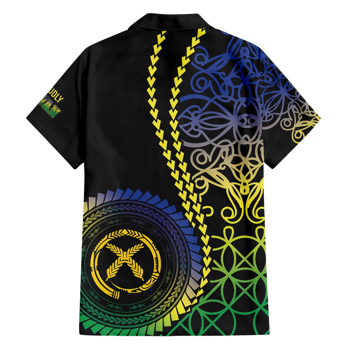 Proudly Ni-Van Sandroing Inspired Family Matching Off The Shoulder Long Sleeve Dress and Hawaiian Shirt Malampa Classic Style LT7 - Polynesian Pride