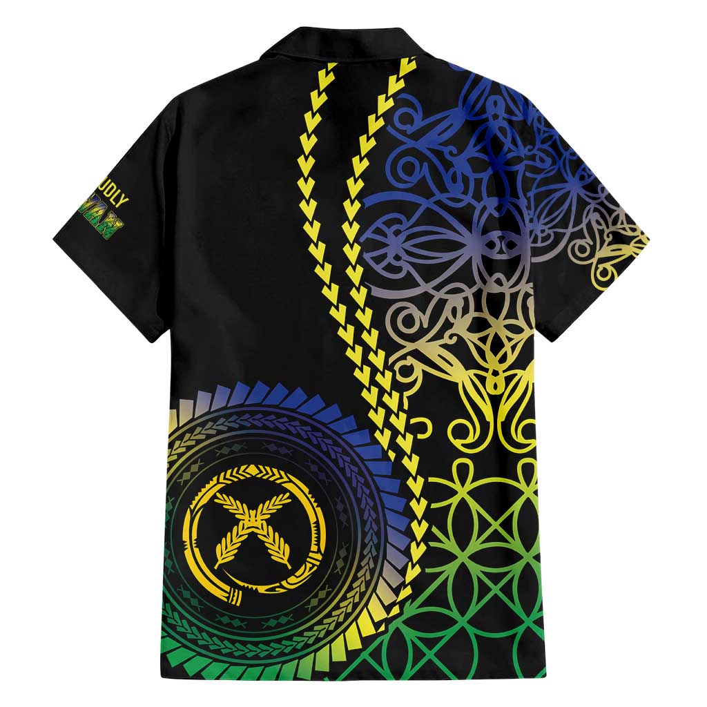 Proudly Ni-Van Sandroing Inspired Family Matching Short Sleeve Bodycon Dress and Hawaiian Shirt Malampa Classic Style LT7 - Polynesian Pride