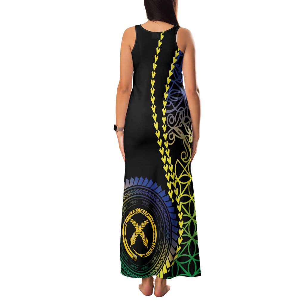 Proudly Ni-Van Sandroing Inspired Family Matching Tank Maxi Dress and Hawaiian Shirt Malampa Classic Style LT7 - Polynesian Pride