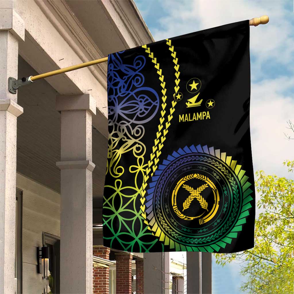 Proudly Ni-Van Sandroing Inspired Garden Flag Malampa Classic Style LT7 House Flag Colorful - Polynesian Pride