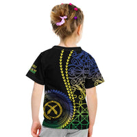 Proudly Ni-Van Sandroing Inspired Kid T Shirt Malampa Classic Style LT7 - Polynesian Pride