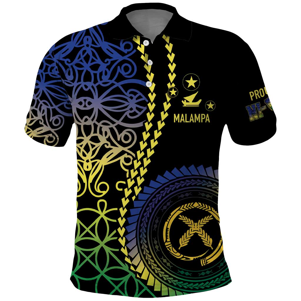 Proudly Ni-Van Sandroing Inspired Polo Shirt Malampa Classic Style LT7 Colorful - Polynesian Pride