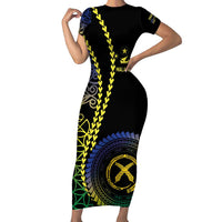 Proudly Ni-Van Sandroing Inspired Short Sleeve Bodycon Dress Malampa Classic Style